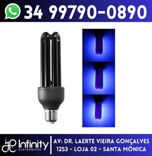 Lâmpada de Luz Negra 36w efeito neon
