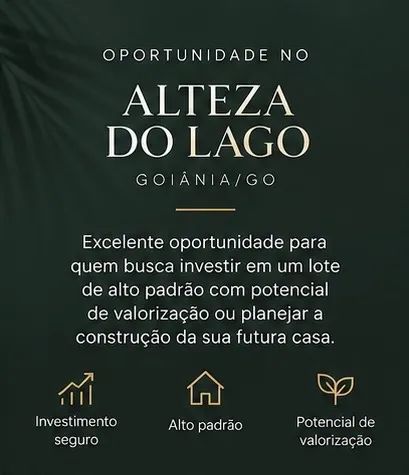 LOTE NO ALTEZA DO LAGO ? 506,23 m² - Foto 2