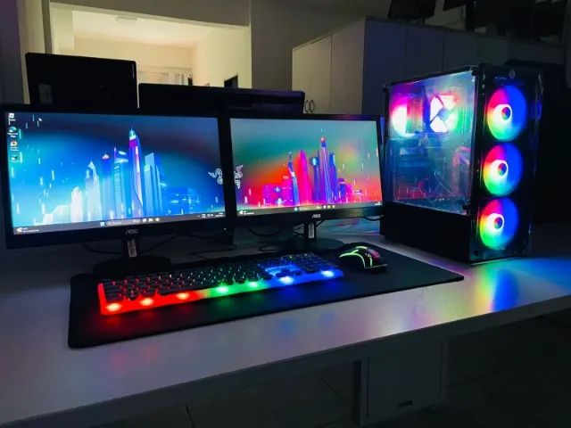 PC Gamer RYZEN Completo + 2 Monitores - Foto 2