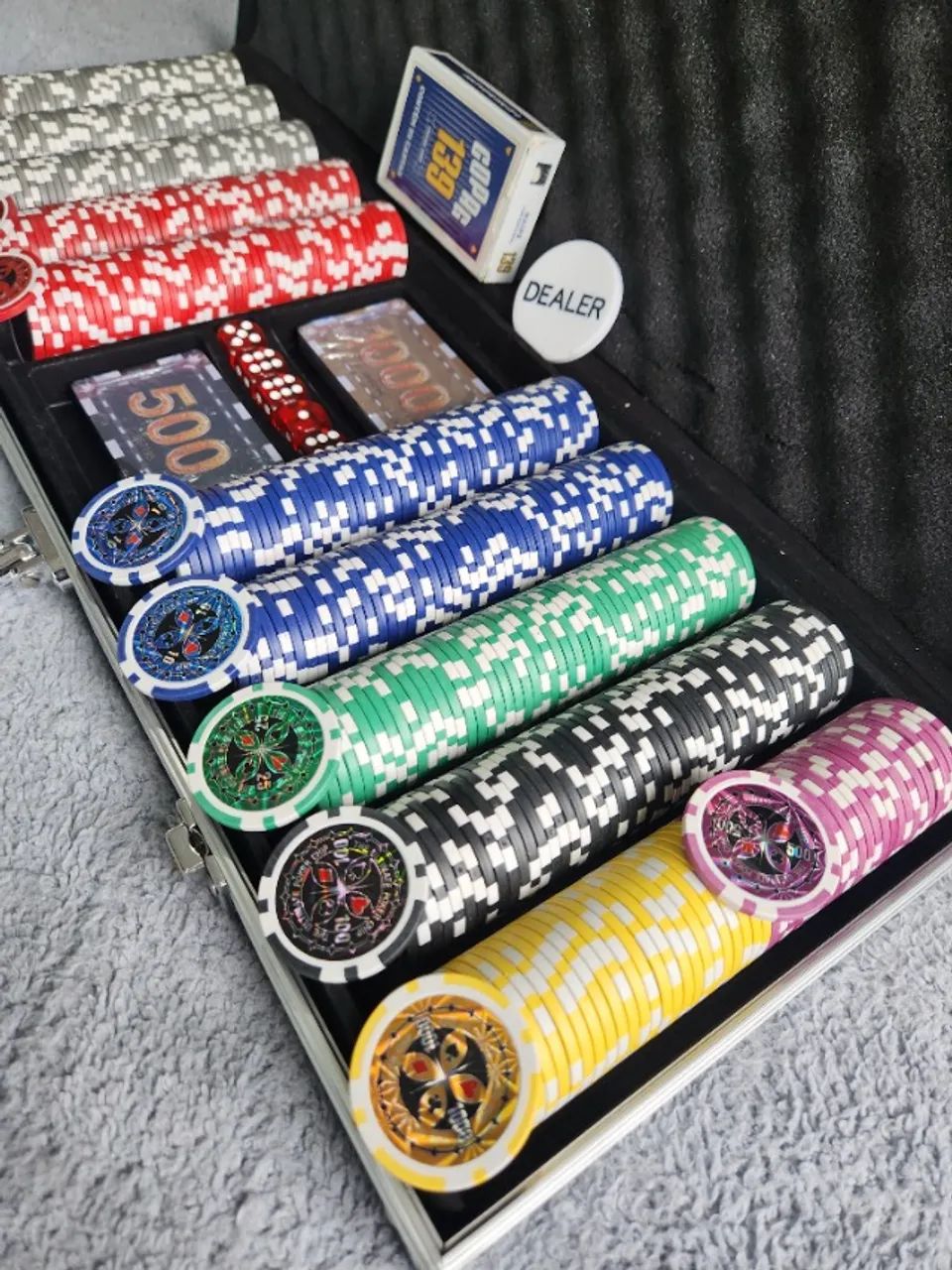 Maleta de poker 500 fichas - Foto 4