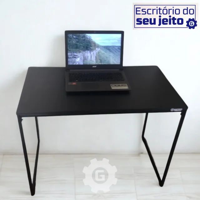 Escrivaninha Industrial Reforçada NOVA Mesa Multiuso para Computador Notebook Estudo Birô