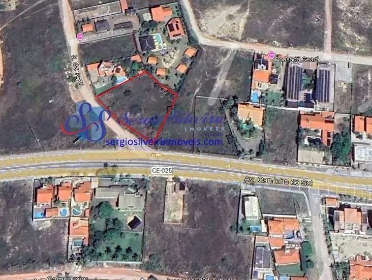 Terreno amplo e nascente em Porto das Dunas 2.633,27m²