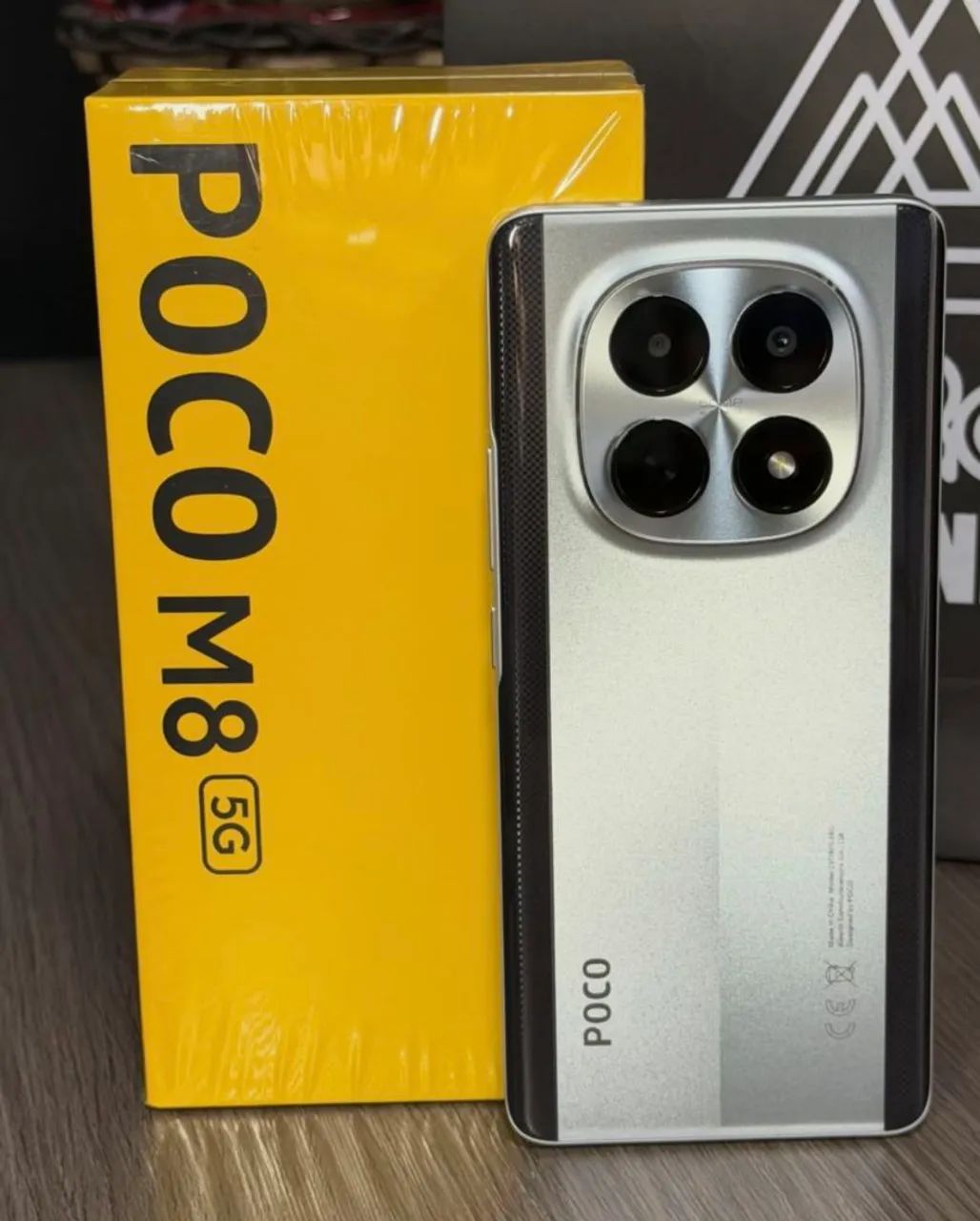 Lançamento Comigo - Poco M8 5G - NFC o Brabo Prata 256Gb/8Ram  