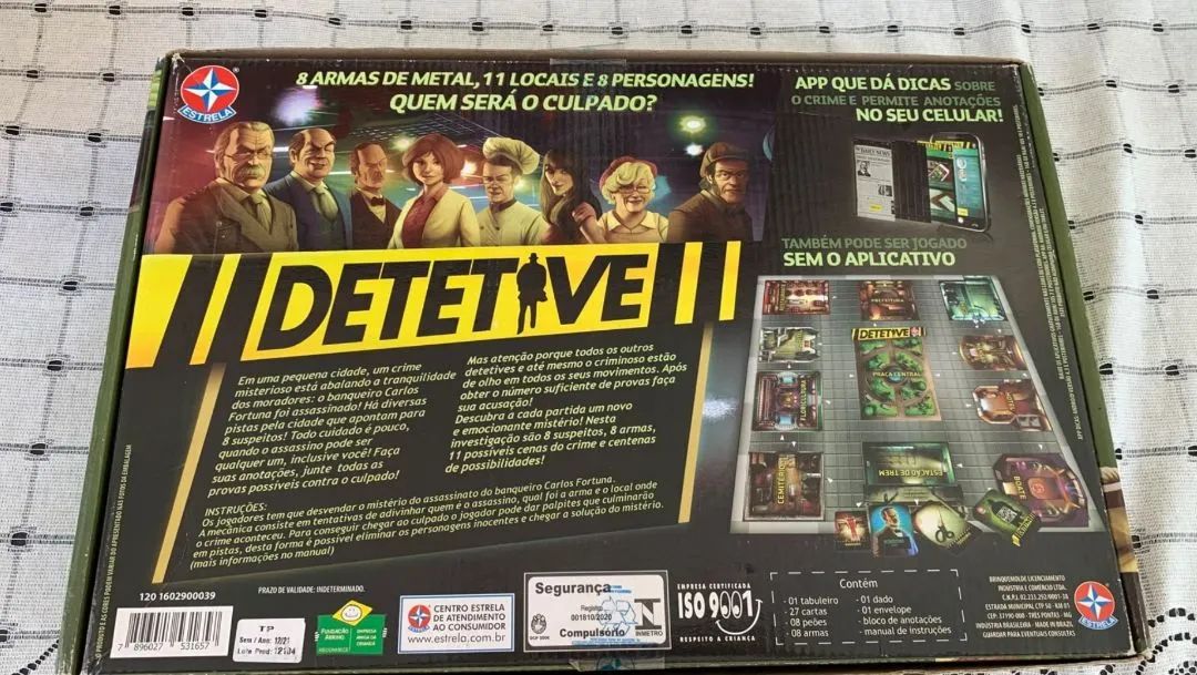 Jogo de Tabuleiro Detetive - Foto 5