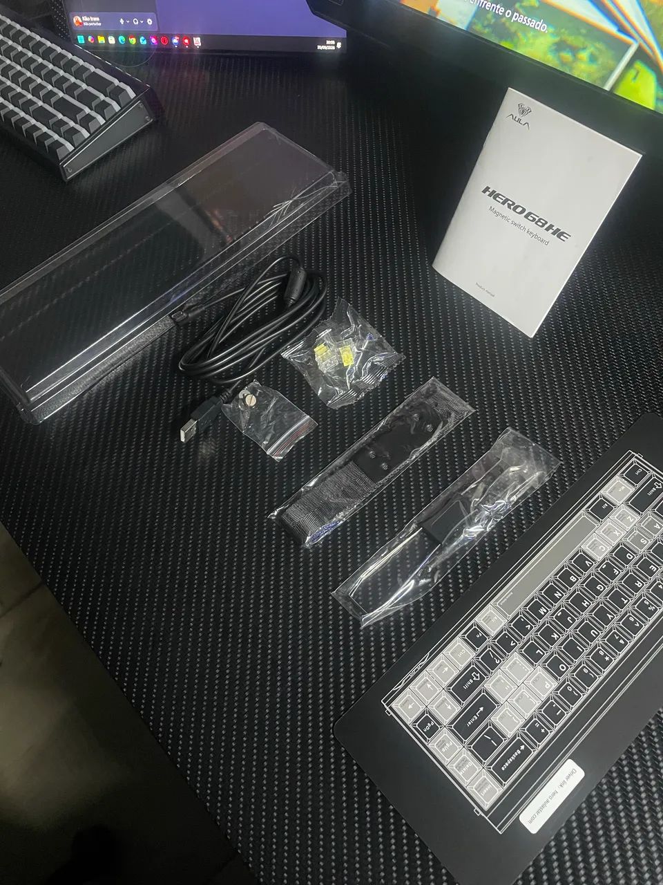 NOVO- Teclado magnético aula hero68he ! - Foto 3