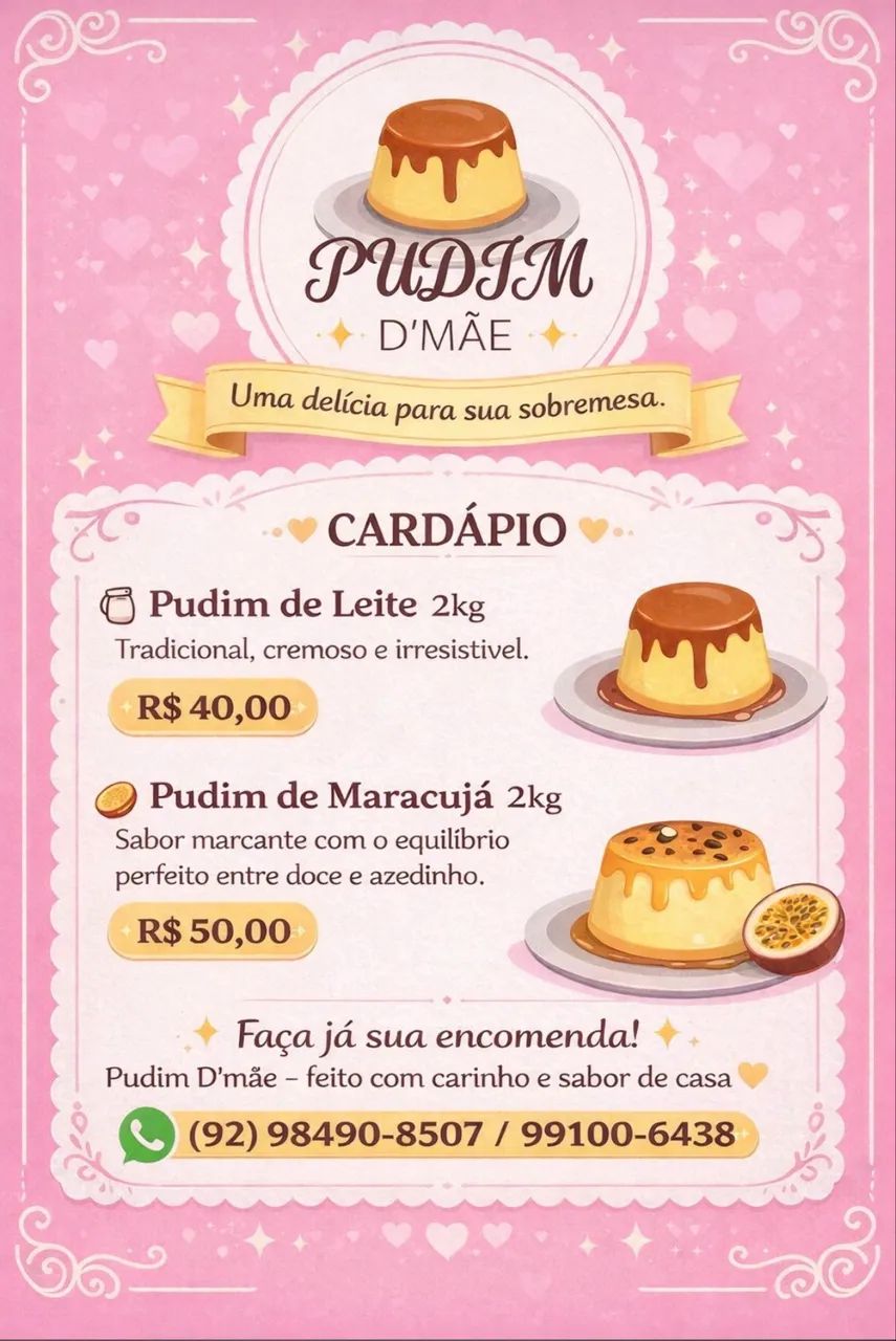 PUDIM D'MÃE