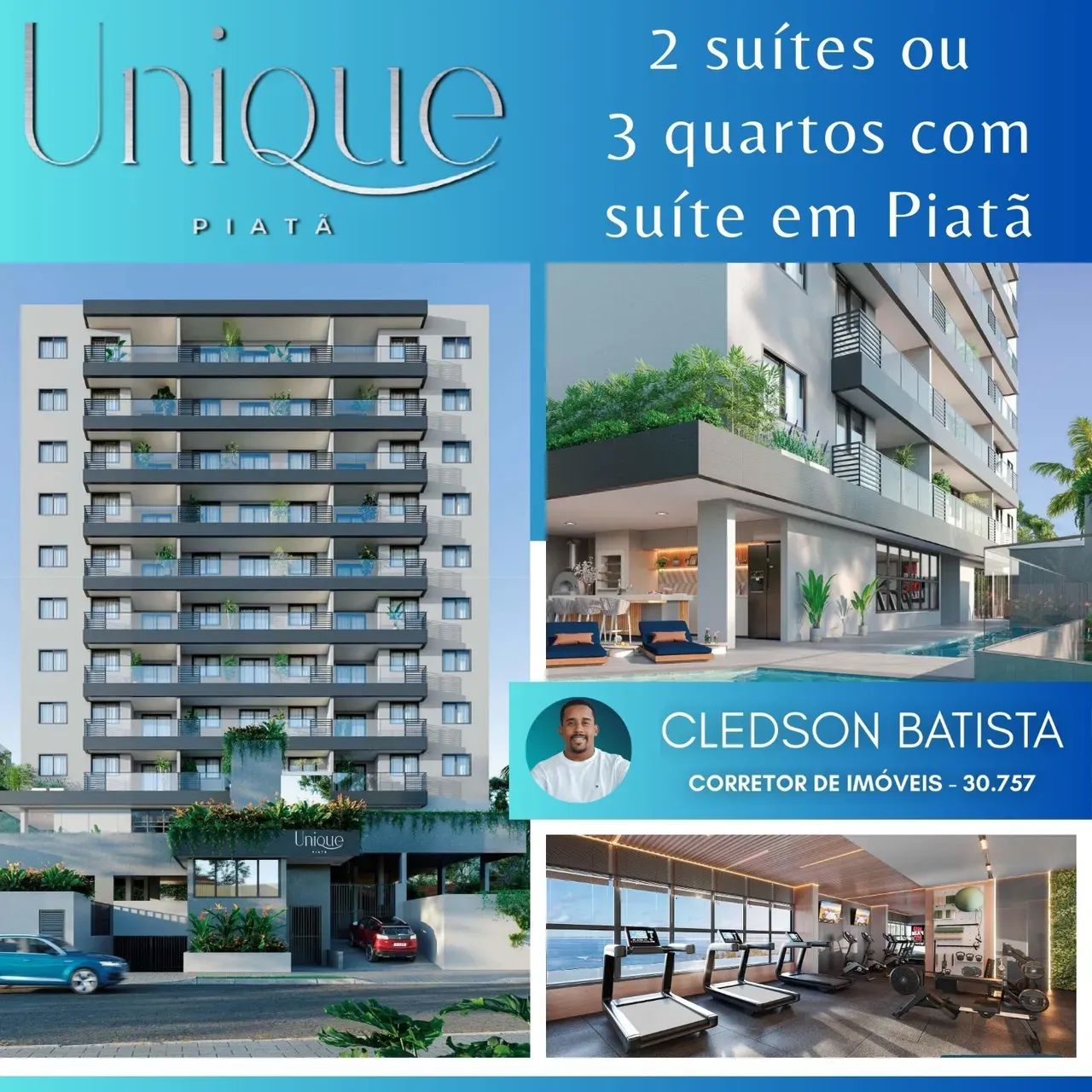 Unique Piatã, 2 E 3 Quartos, Opções De 52M² Ou 72M² E 1 Ou 2 Vagas De Garagem. 1AHQKHF