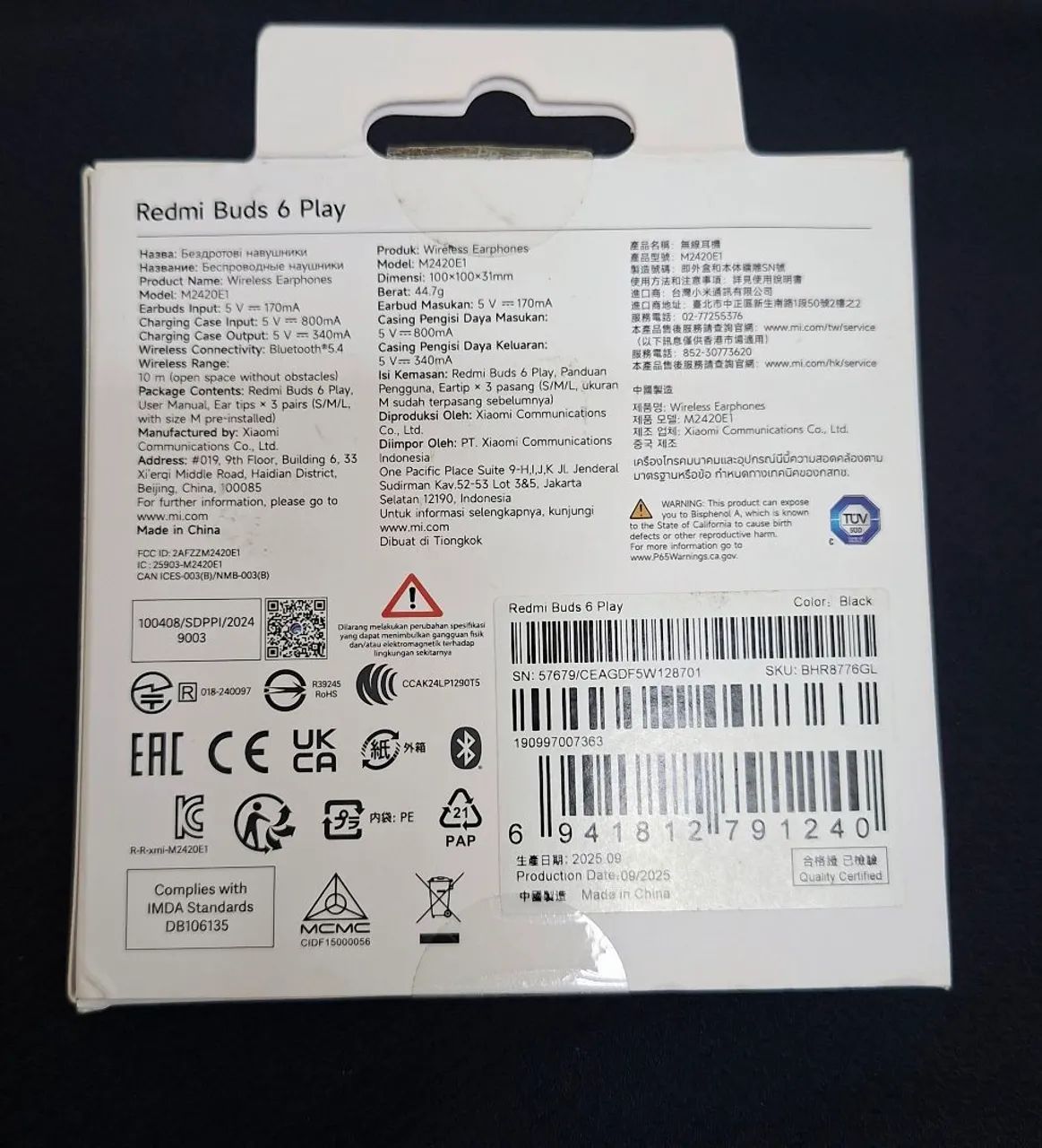 Fone Redmi Buds 6 play  - Foto 2