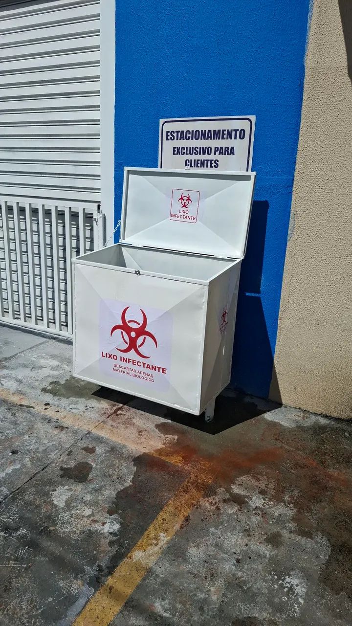 Lixeira para lixo infectante 480lts - Foto 3