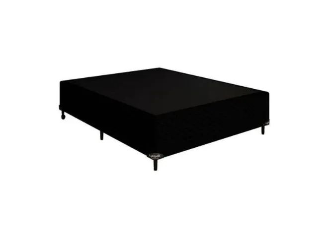 BASE CAMA BOX CASAL COR PRETA
