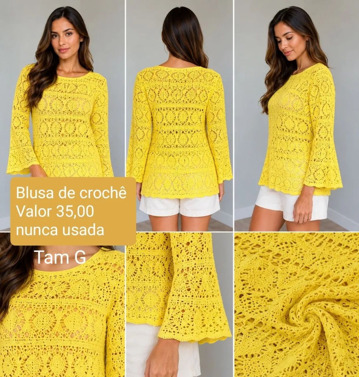 Blusa de crochê 