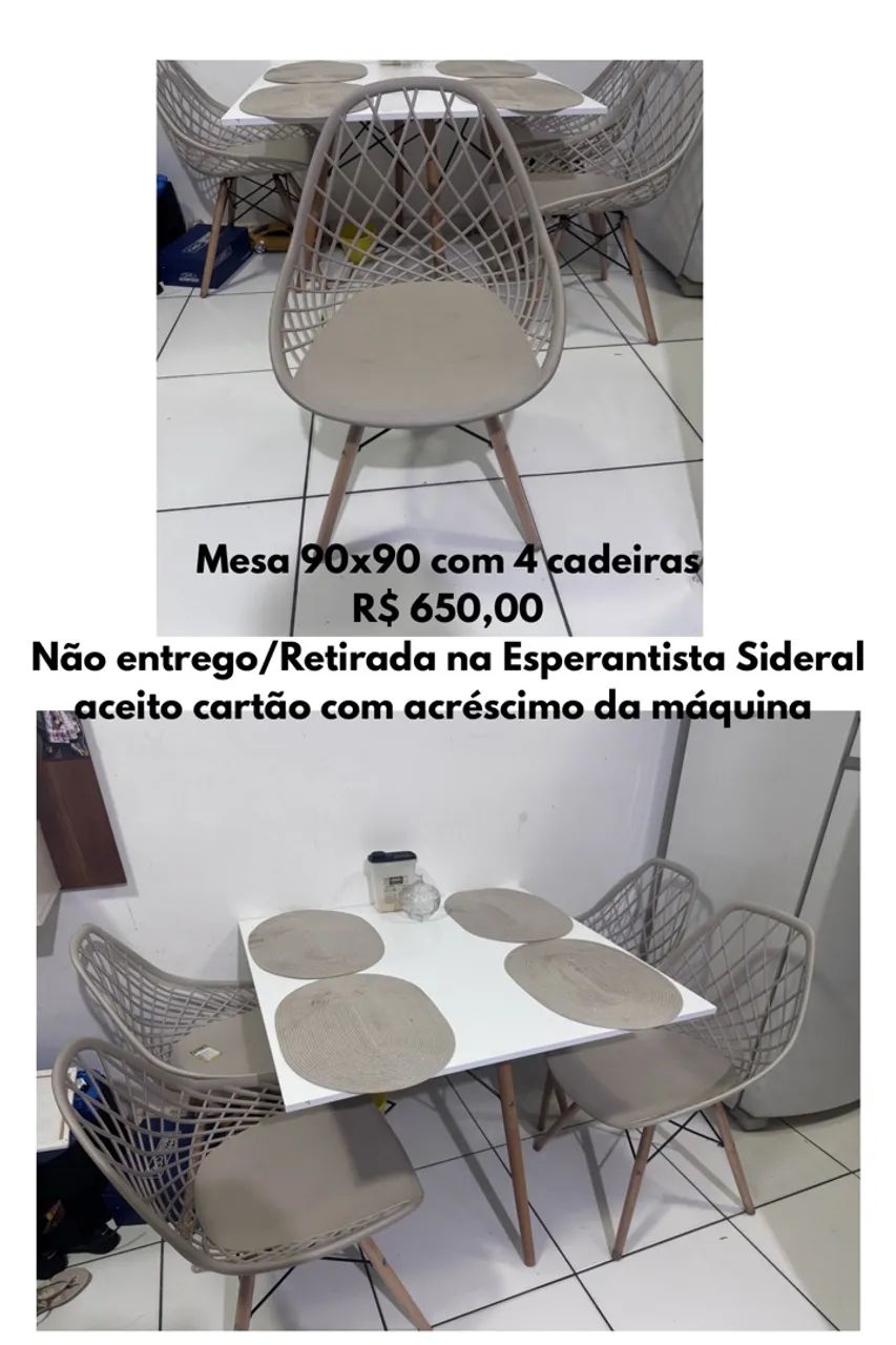 Mesa 4 cadeiras  - Foto 3