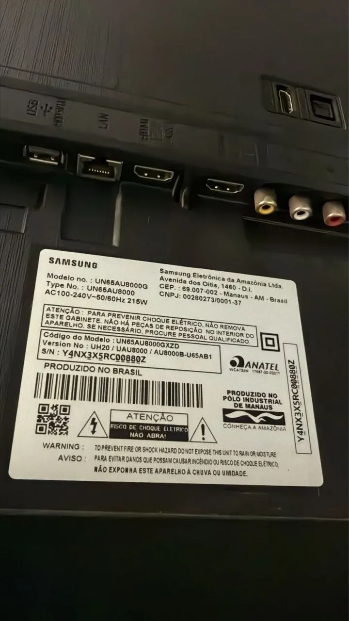 Tv samsung 65 queimada (peças) - Foto 3