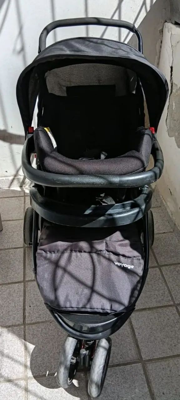 Carrinho e bebê conforto em ótima condição  - Foto 5