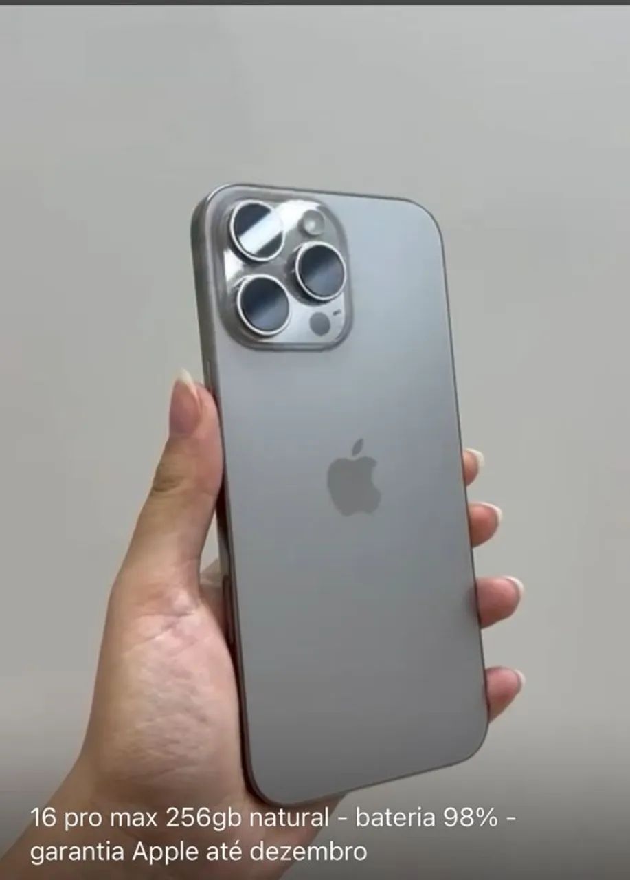 iPhone 16 Pro Max 512GB Natural || Bateria 91% || retirada na Savassi - Foto 2