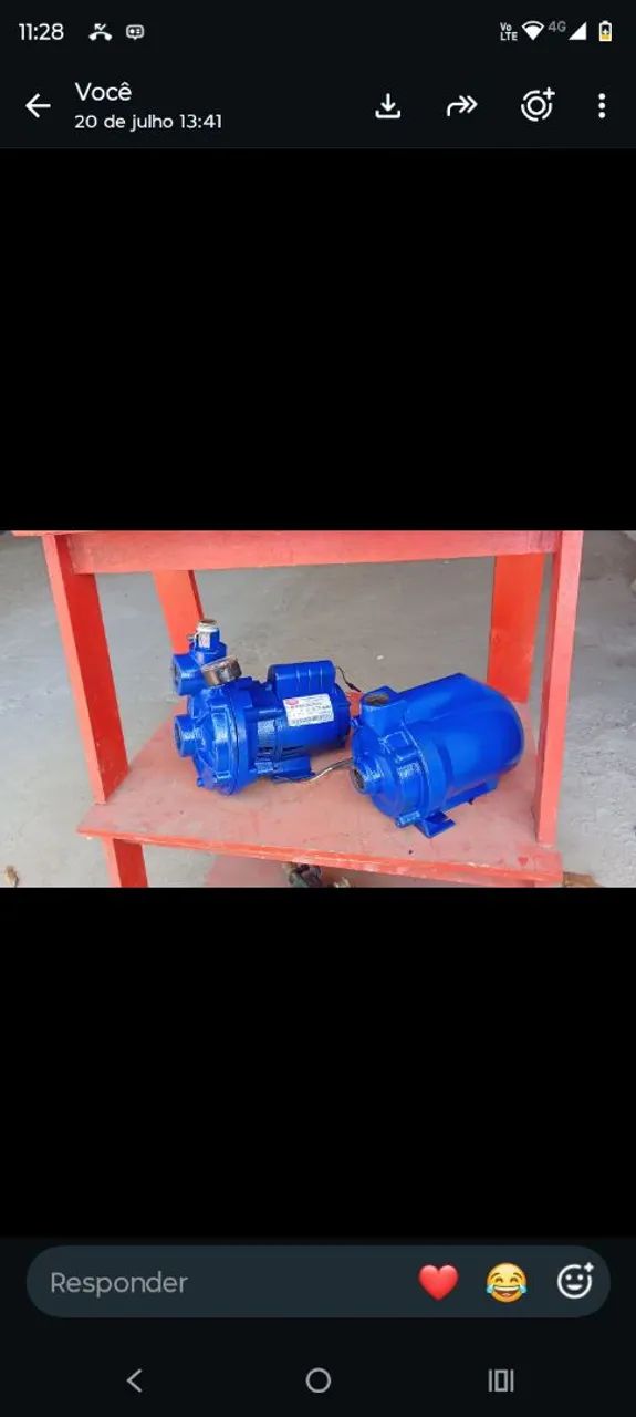 Venda de bombas novas e semi nova 
