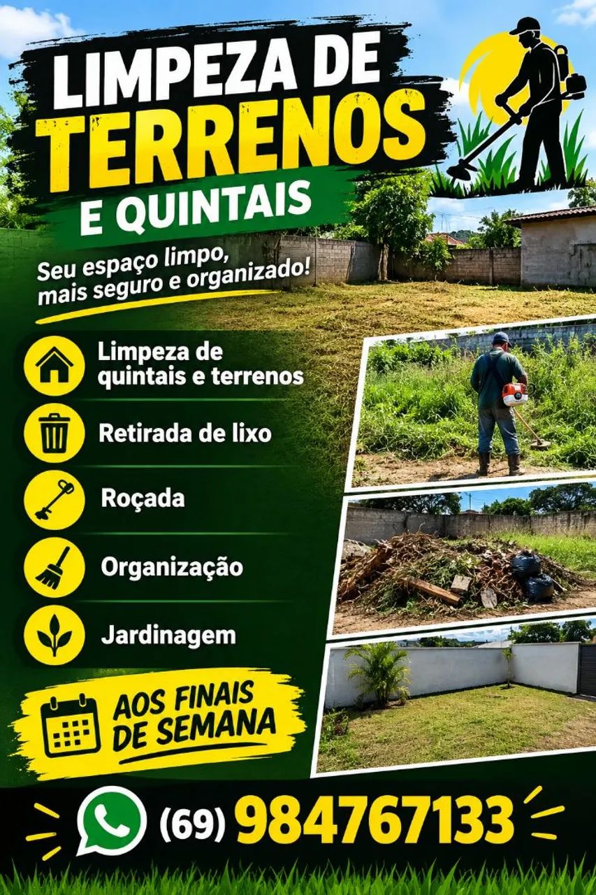 Limpeza de quintais 