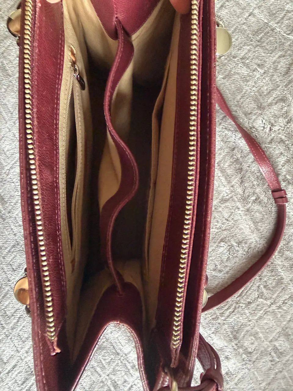 Bolsa Arezzo Couro - Bordô - Foto 3