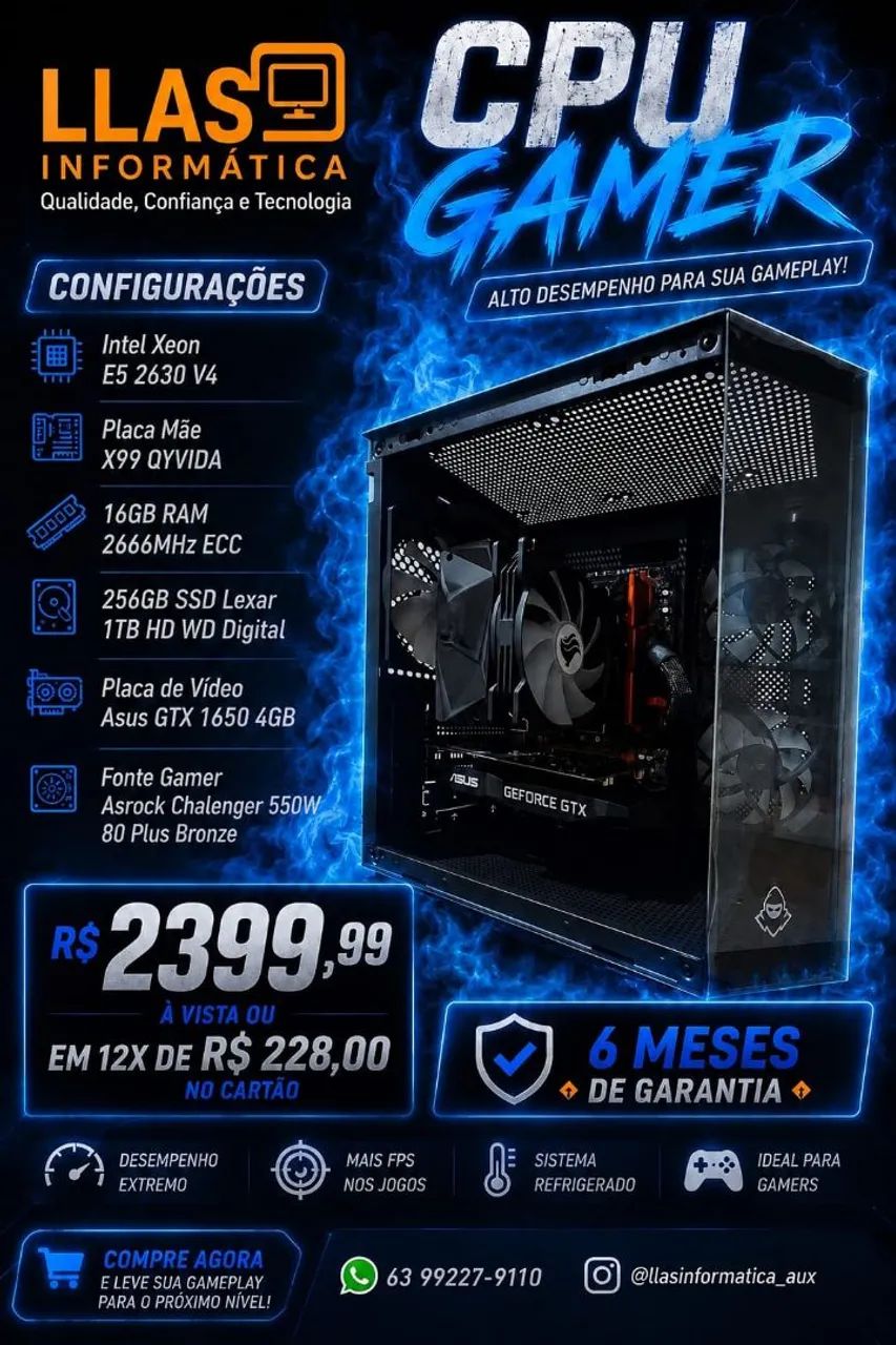 Computador Gamer - CUSTO-BENEFÍCIO