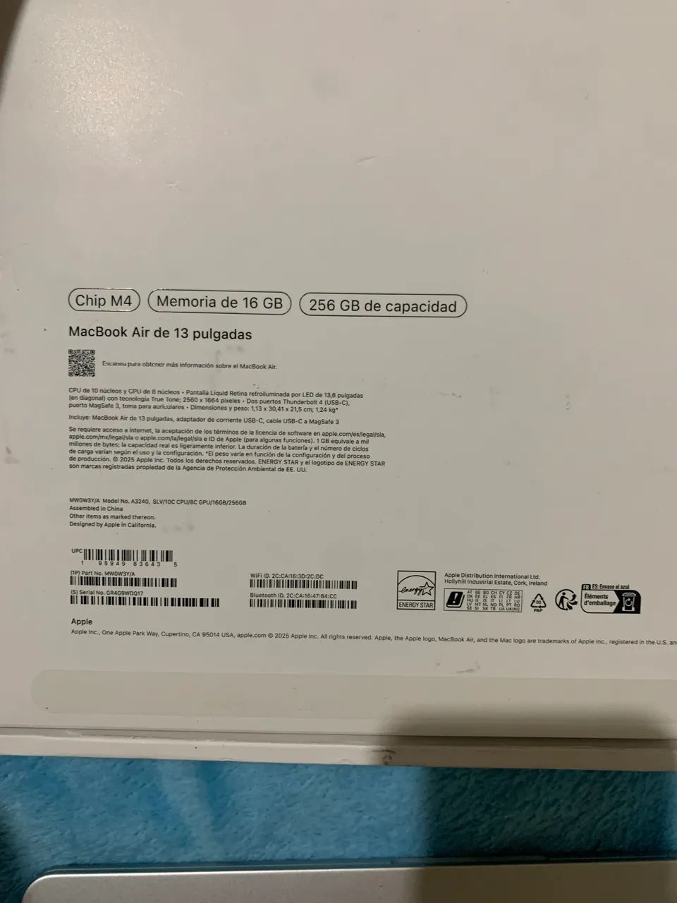 Mackbook air m4 13.5 256gb silver - Foto 3