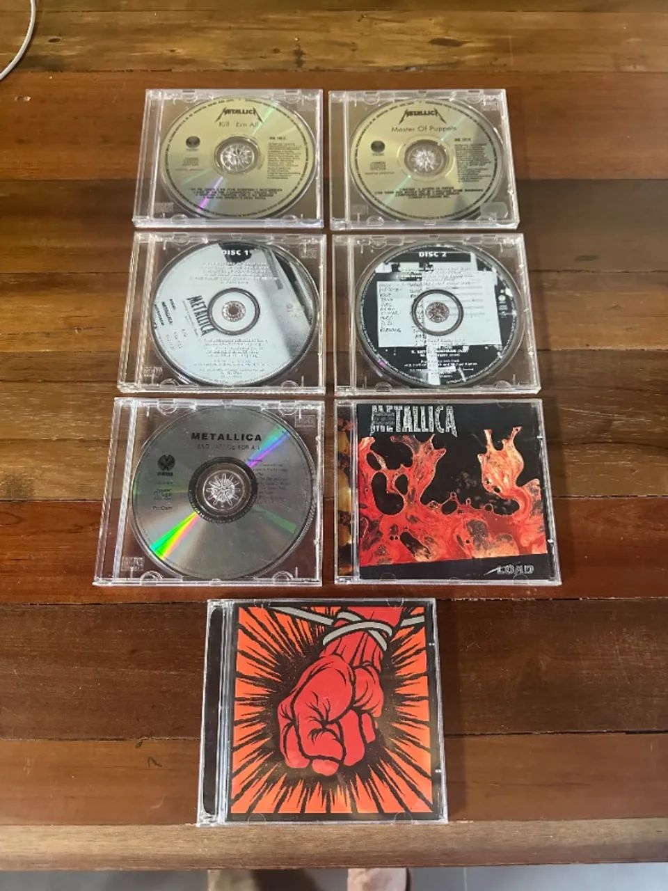 Metallica - Lote c/ 7 CDS + DVD ( 5 cds sem capa)
