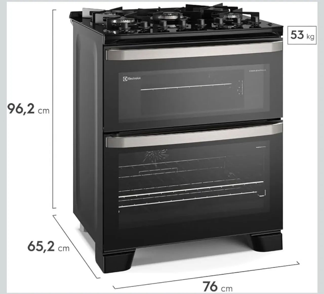 Fogão Electrolux 5 Bocas Experience com PerfectCook360 Preto FE5DP - Foto 2
