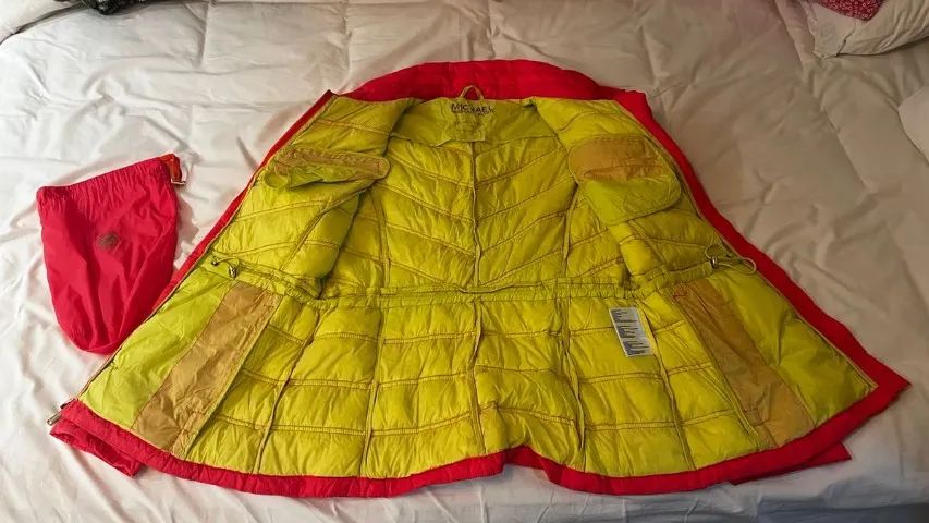 Casaco Puffer Michael Kors Laranja - Foto 2