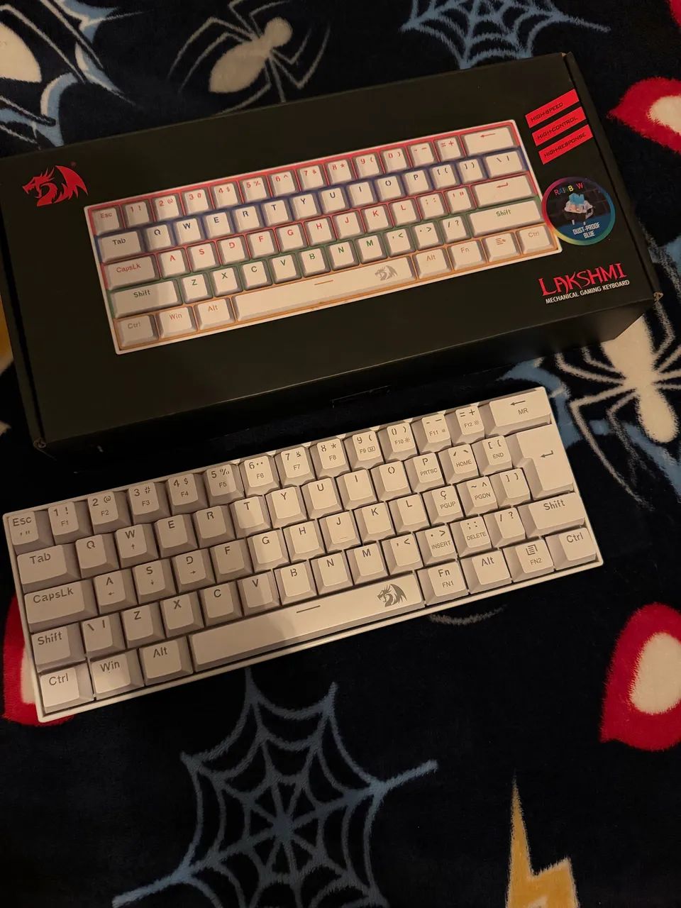 teclado mecânico redragon lakshmi switch blue - Foto 4