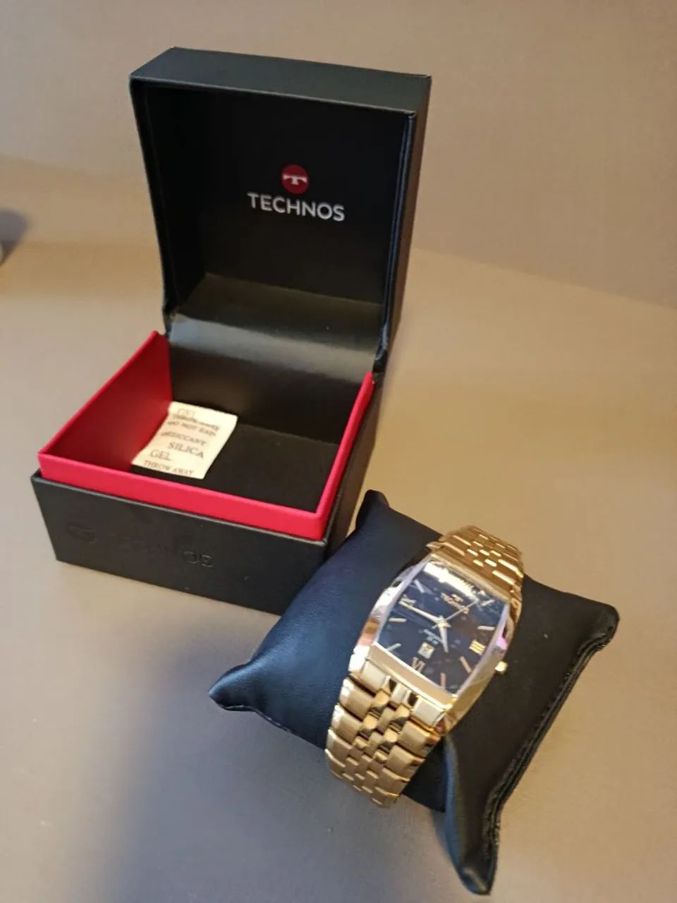 Relógio Technos Masculino Dourado GN12AA/1P - Foto 5