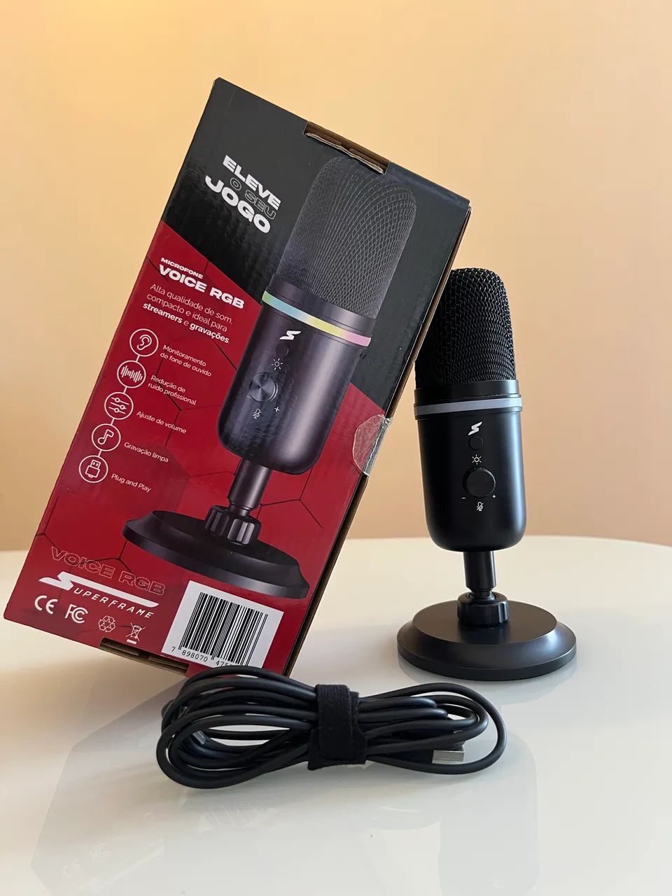 Microfone Gamer MSF - Voice RGB - Super frame - Foto 3
