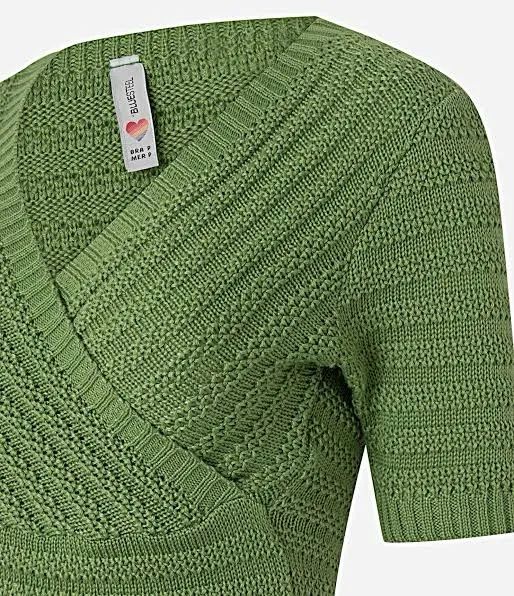 Blusa tricô verde oliva  - Foto 4