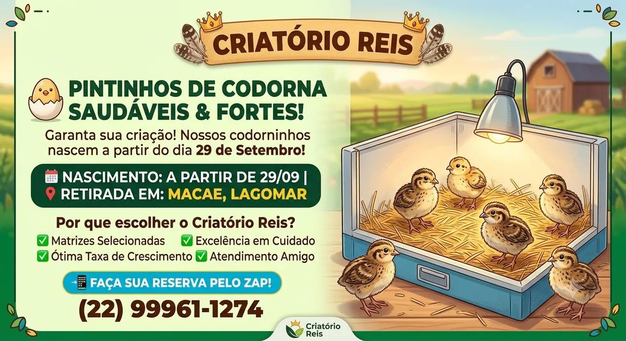 Codorna filhotes 