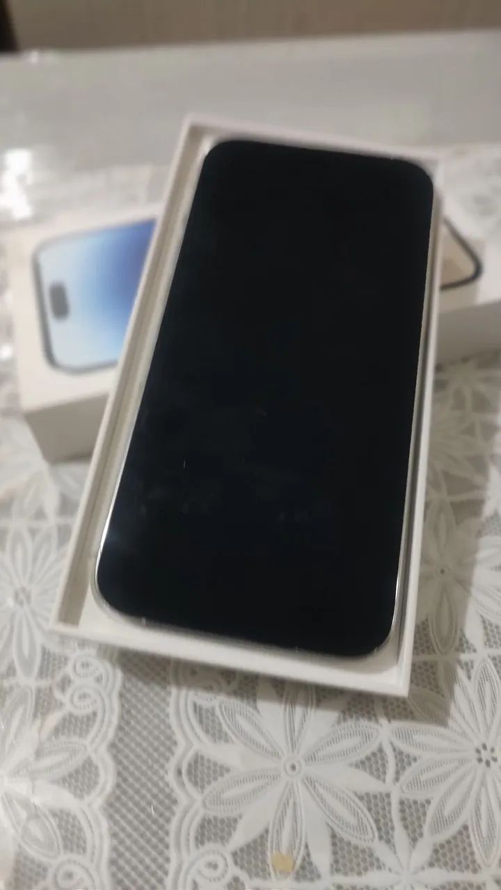 iPhone 14 Pro Max Prateado 100% original - Foto 3