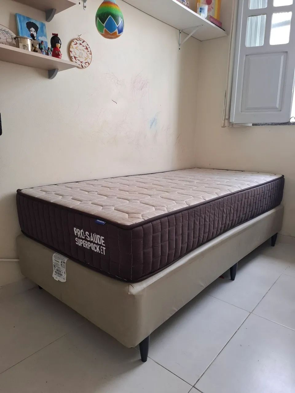 Cama box solteiro Ortobom 