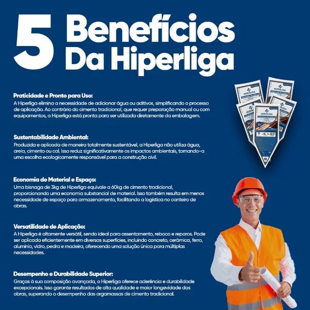 Massa Repara Paredes Corrige Imperfeições Hiperliga - 150g - Foto 6