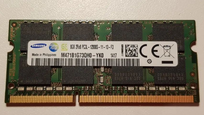 Memória Notebook DDR3 8Gb Samsung - funcionando perfeitamente