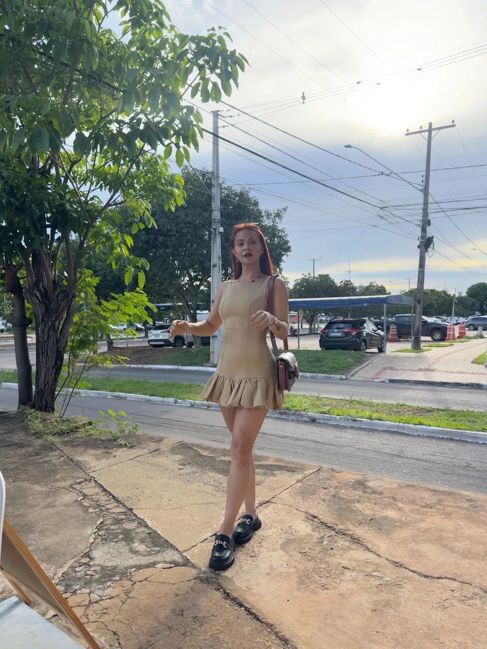 Vestido romântico bege - Foto 3