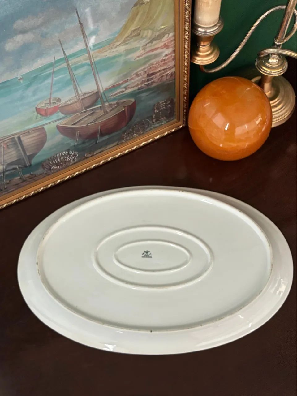Antiga travessa porcelana Real - Foto 2