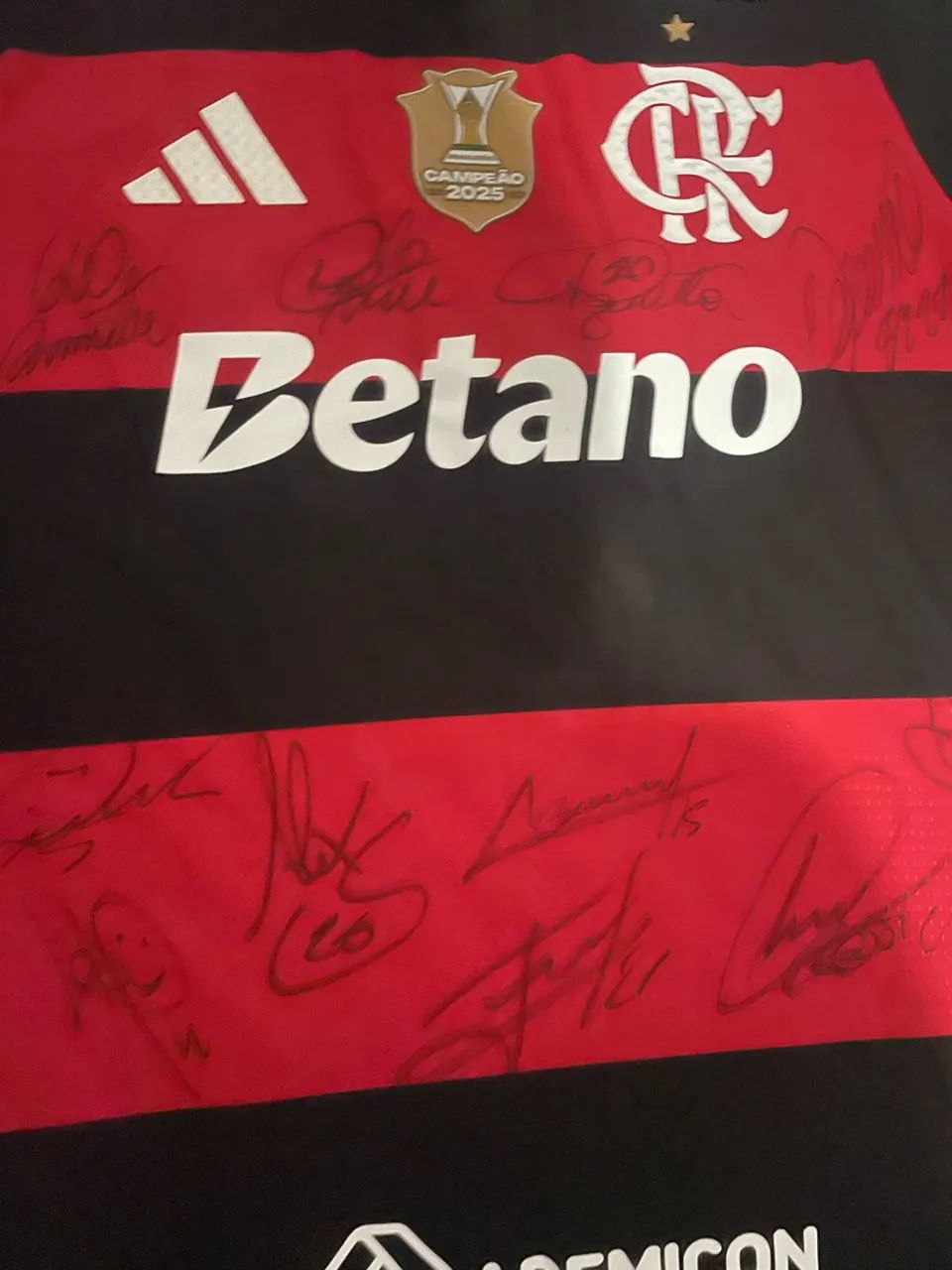 CAMISA DO FLAMENGO AUTOGRAFADA  - Foto 2