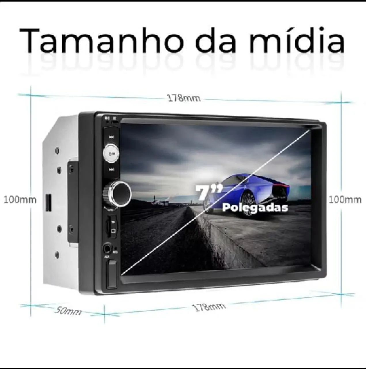 Central multimídia 7 polegadas MP5 com espelhamento  - Foto 4