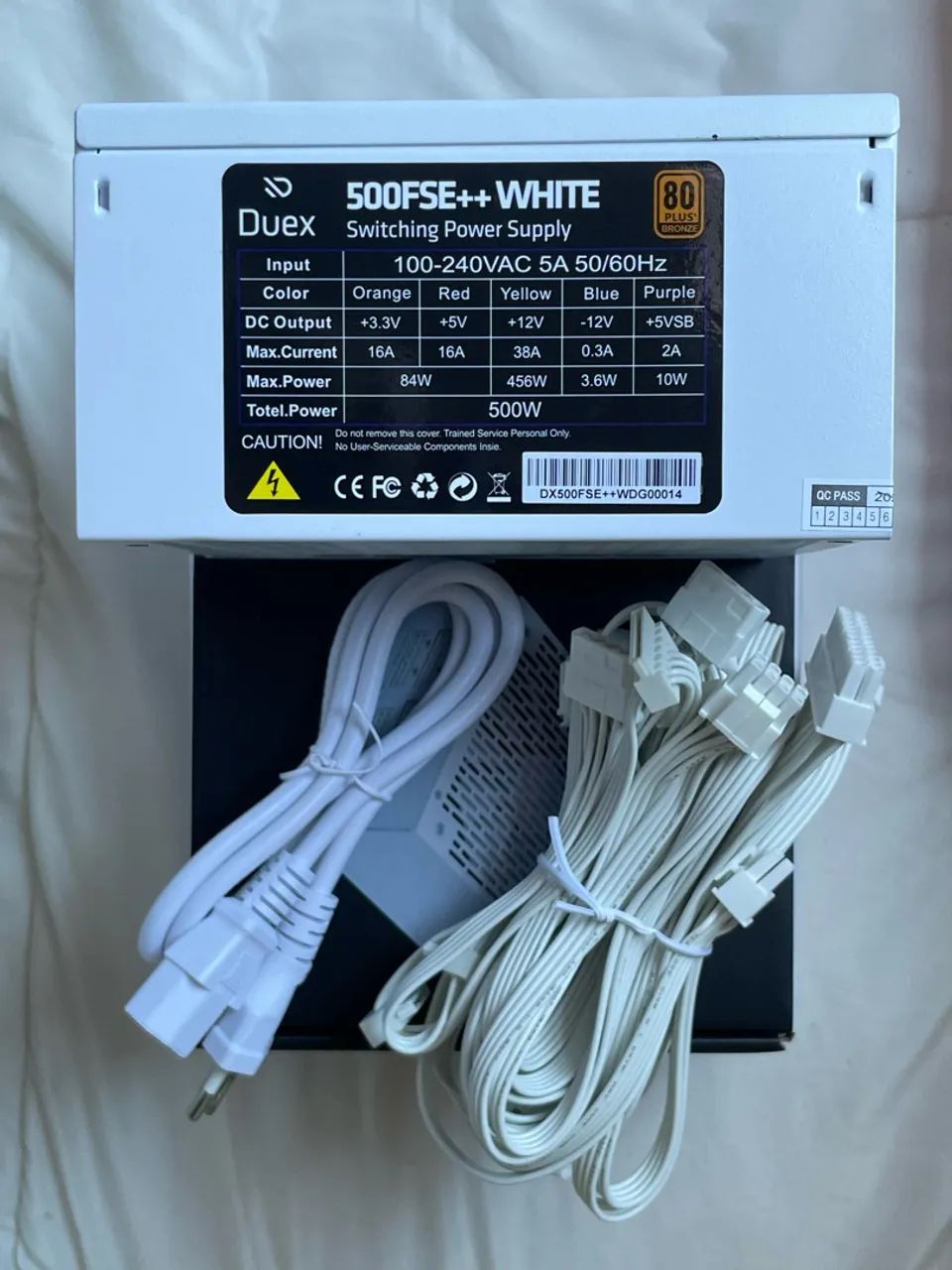 Fonte 500w branca  - Foto 4