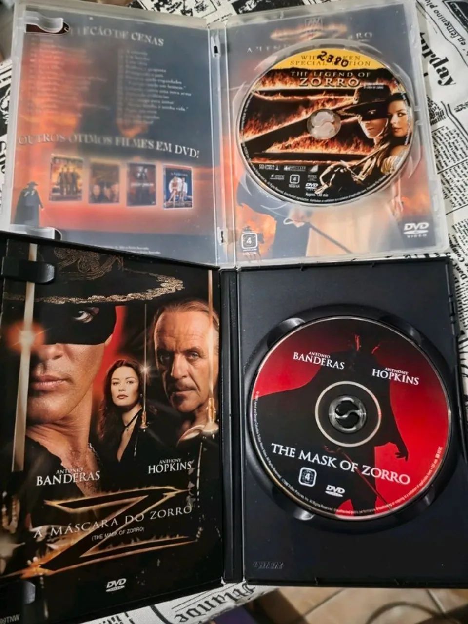 Dvd A Lenda Do Zorro e A Máscara Do Zorro - CDs, DVDs etc - Santos