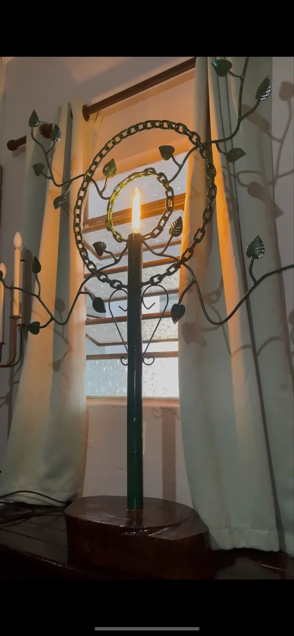 Luminária artesanal/rustica 