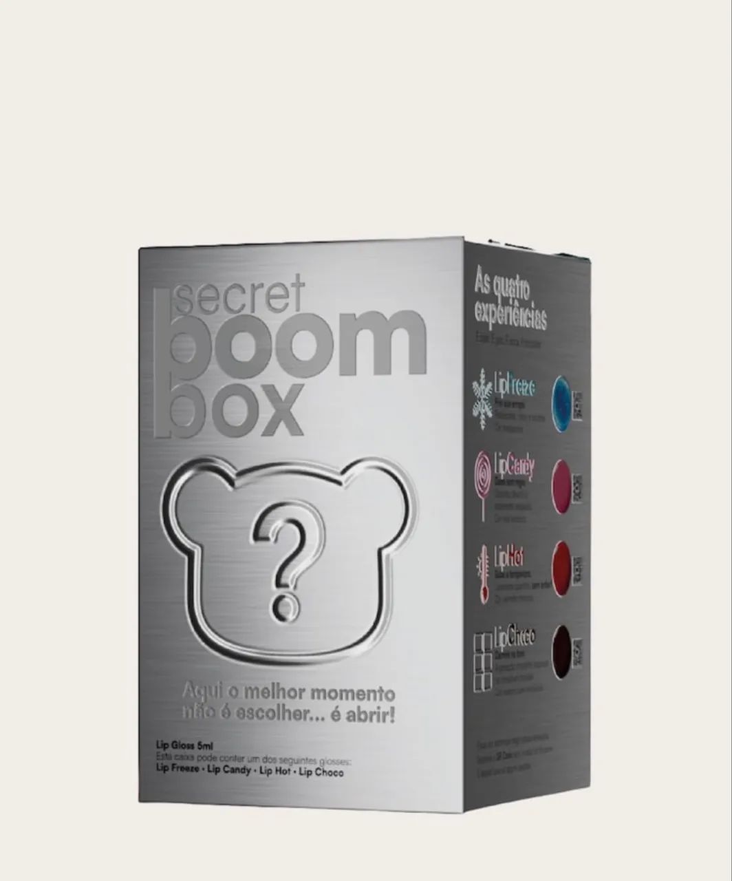 SECRET BOOM BOX GLOSS + BOMMIE + CHAVEIRO