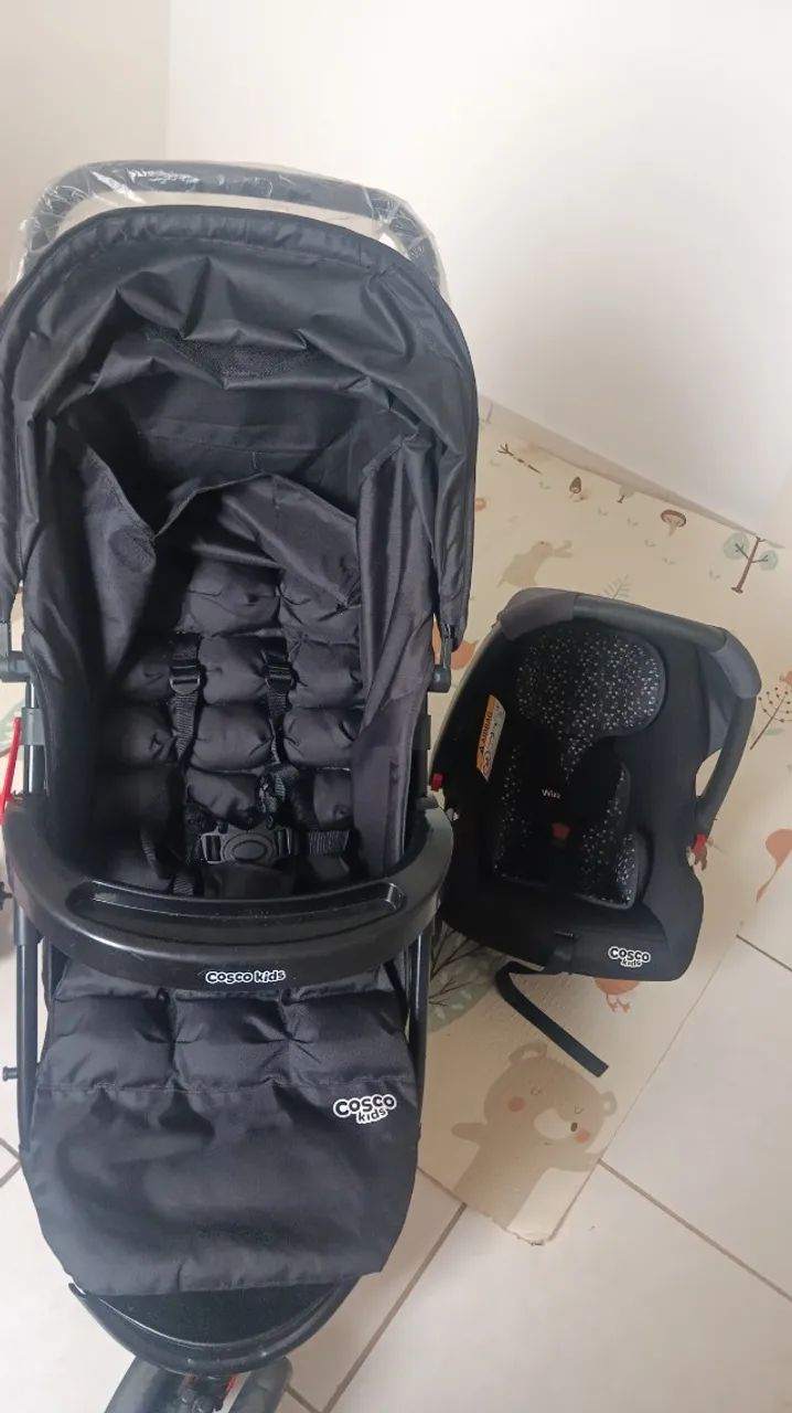Carrinho de bebê e bebê conforto  - Foto 3
