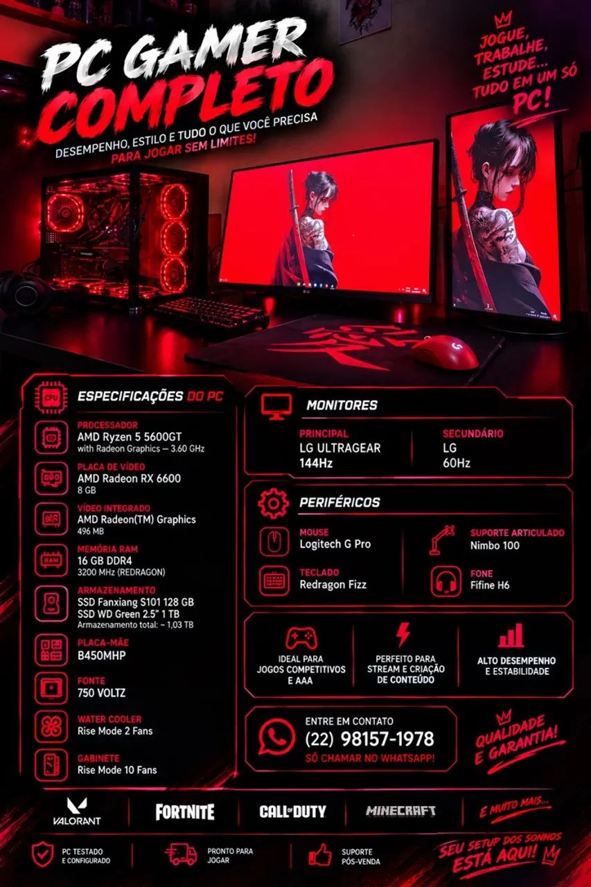 Pc gamer completo 