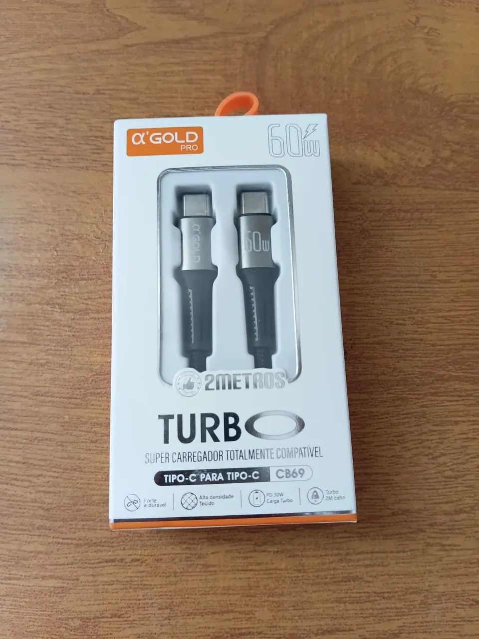 Cabo USB-C para Android Novo na Caixa - Foto 2