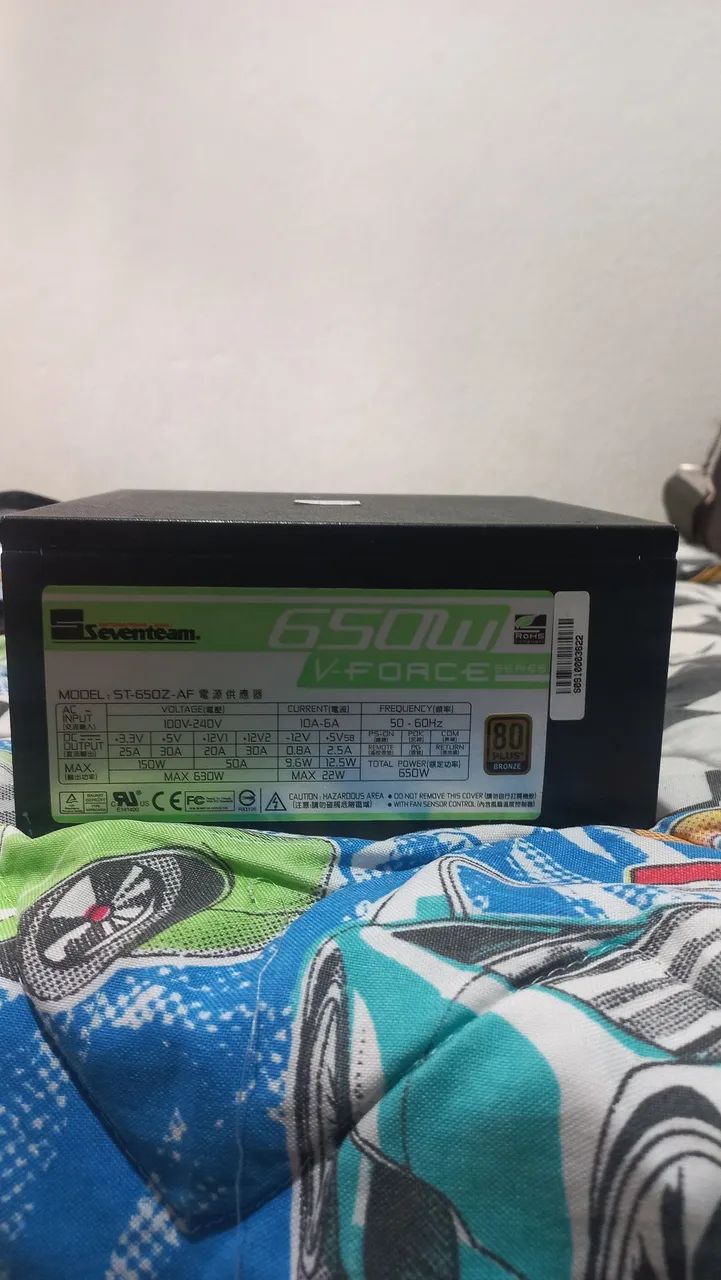 Fonte Seventeam 650w Semi-Modular 80 plus bronze - Foto 2