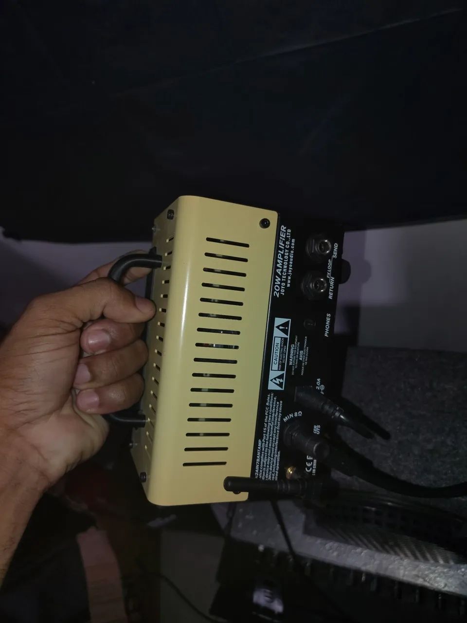 Amp valvulado joyo bantamp Meteor + gabinete 8 polegadas com falante celestion 15 - Foto 2