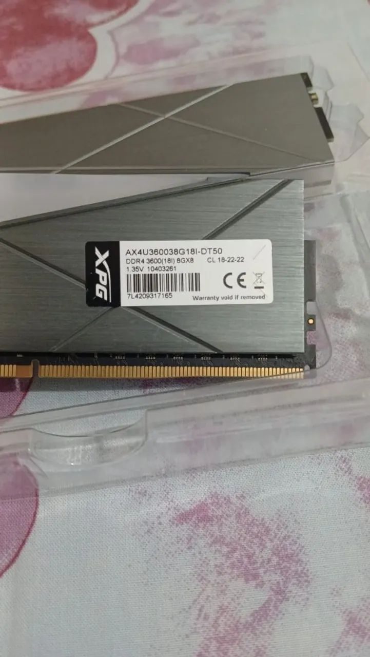 Memoria XPG 2x8 16GB 3600hz - Foto 2